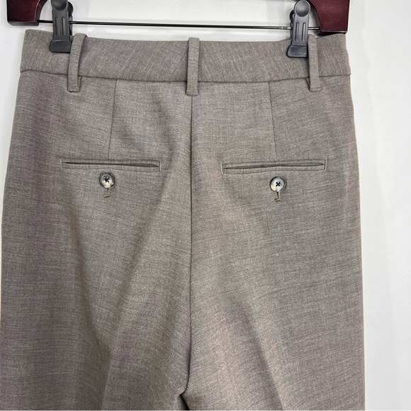 Aritzia Wilfred Effortless Pant brown pleated wide leg old money trousers 2 - Picture 7 of 16